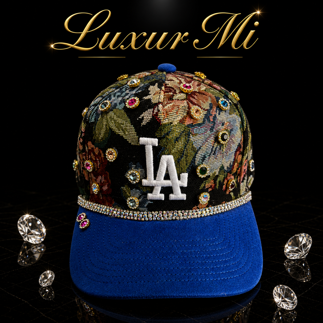 Floral LA Suede SnapBack 💎
