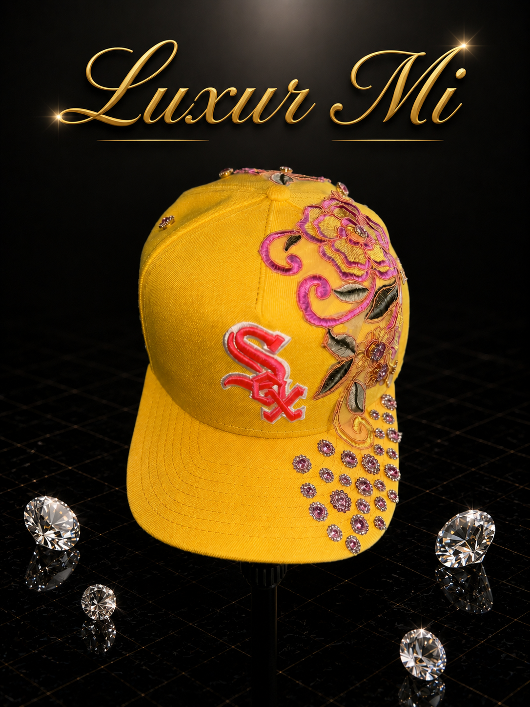 Golden Bloom – Chicago White Sox Floral Luxe Snapback